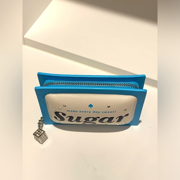 ๐ฅ SOLD Kate Spade 3D Sugar Packet Small Card Holder Coin Purse RARE ๐ฅ - Picture 3 of 10